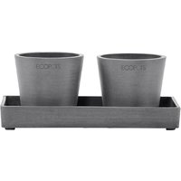 ECOPOTS Blumentopfuntersetzer "DISPLAY PLATTER", für Ecopots Amsterdam, BxTxH: 10x10x2,5 cm von Ecopots