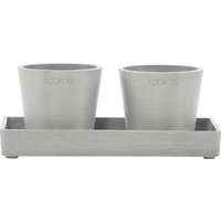 ECOPOTS Blumentopfuntersetzer "DISPLAY PLATTER", für Ecopots Amsterdam, BxTxH: 10x10x2,5 cm von Ecopots