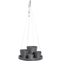 ECOPOTS Blumentopfuntersetzer "HANGING SAUCER Grey" von Ecopots