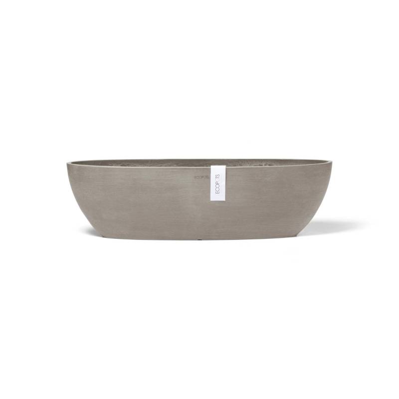 Ecopots Pflanzschale Sofia Lang Braungrau 56 cm x 14 cm x 16 cm von Ecopots