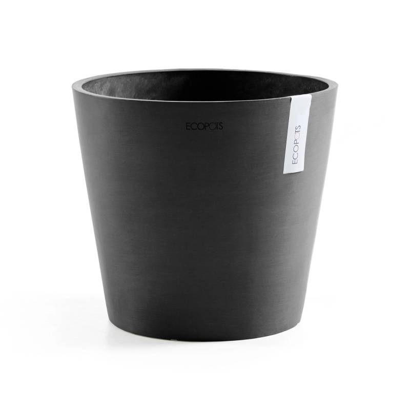 Ecopots Pflanztopf Amsterdam Dunkelgrau 40 cm x 35 cm von Ecopots