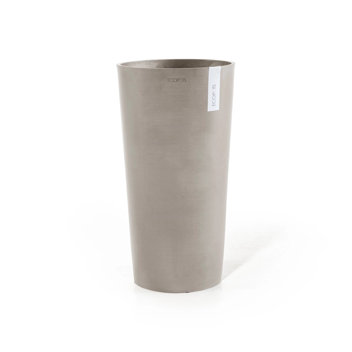 Ecopots Pflanztopf Amsterdam Extrahoch Taupe 50 cm x 90 cm von Ecopots