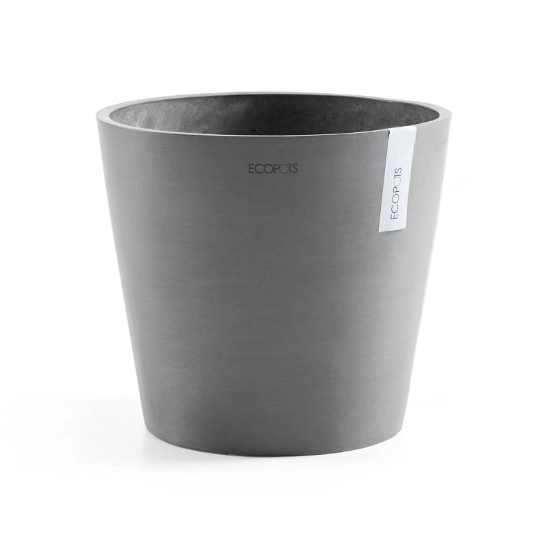 Ecopots Pflanztopf Amsterdam Grau 30 cm x 26 cm von Ecopots