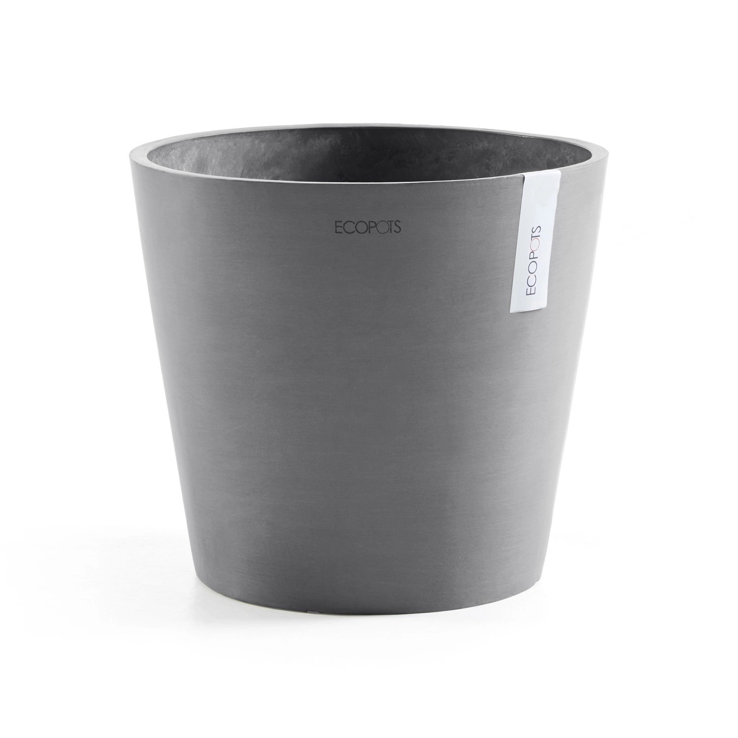 Ecopots Pflanztopf Amsterdam Grau 40 cm x 35 cm von Ecopots