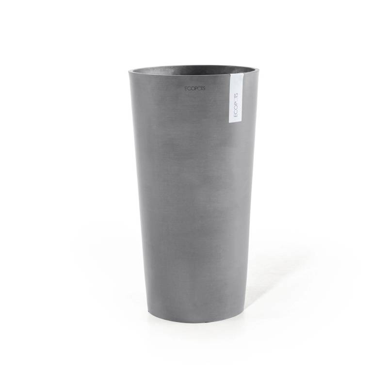 Ecopots Pflanztopf Amsterdam Hoch Grau 41 cm x 76 cm von Ecopots