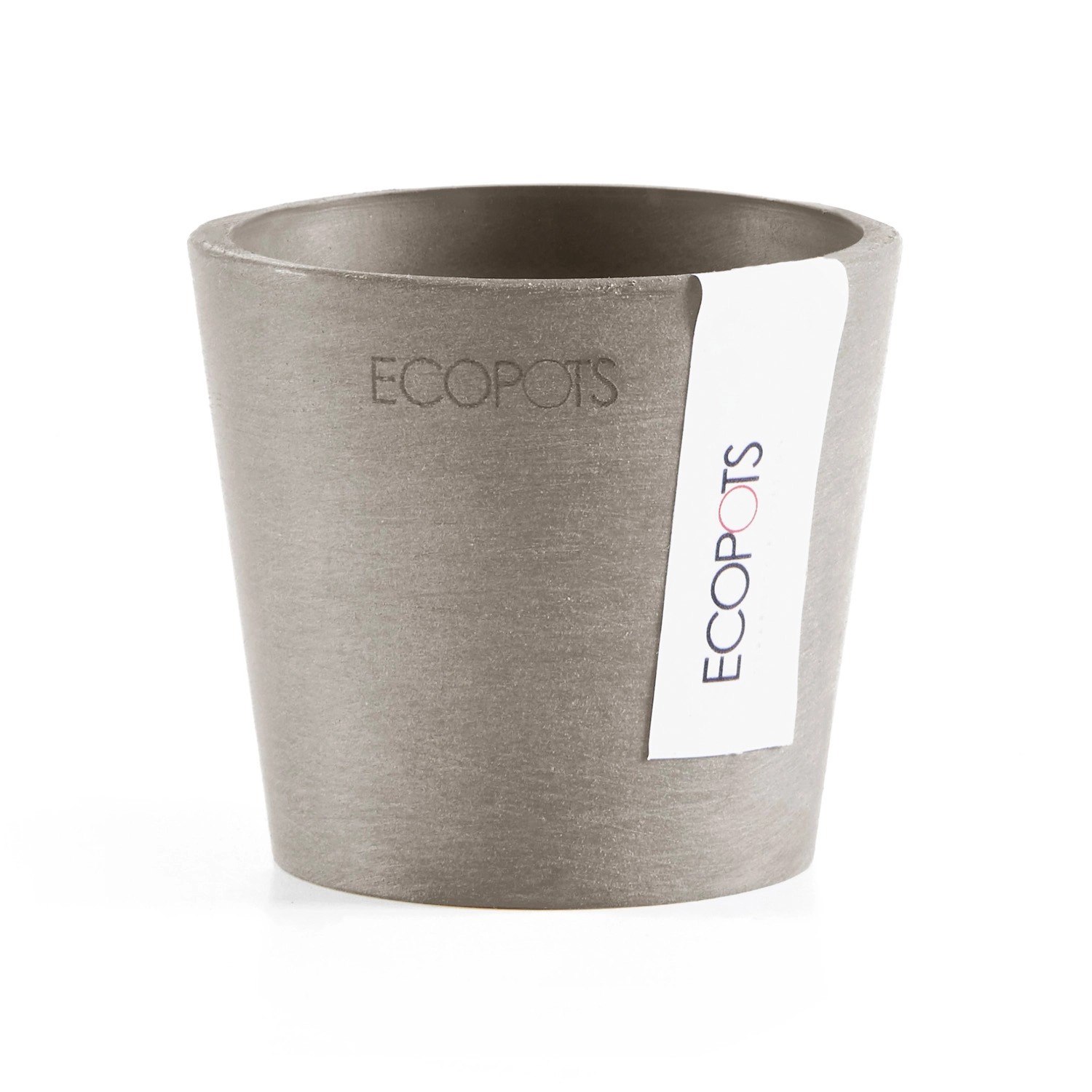 Ecopots Pflanztopf Amsterdam Mini Taupe 8 cm x 7 cm von Ecopots