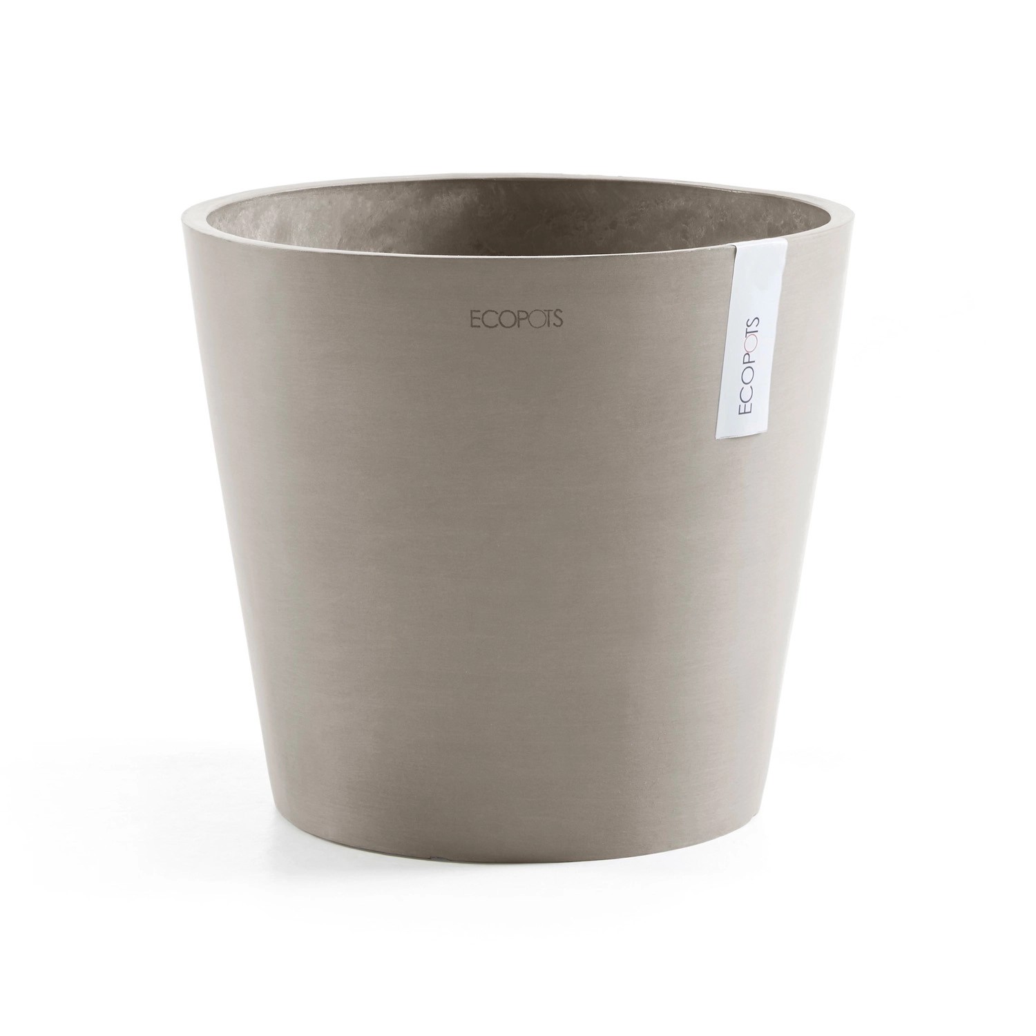 Ecopots Pflanztopf Amsterdam Taupe 30 cm x 26 cm von Ecopots