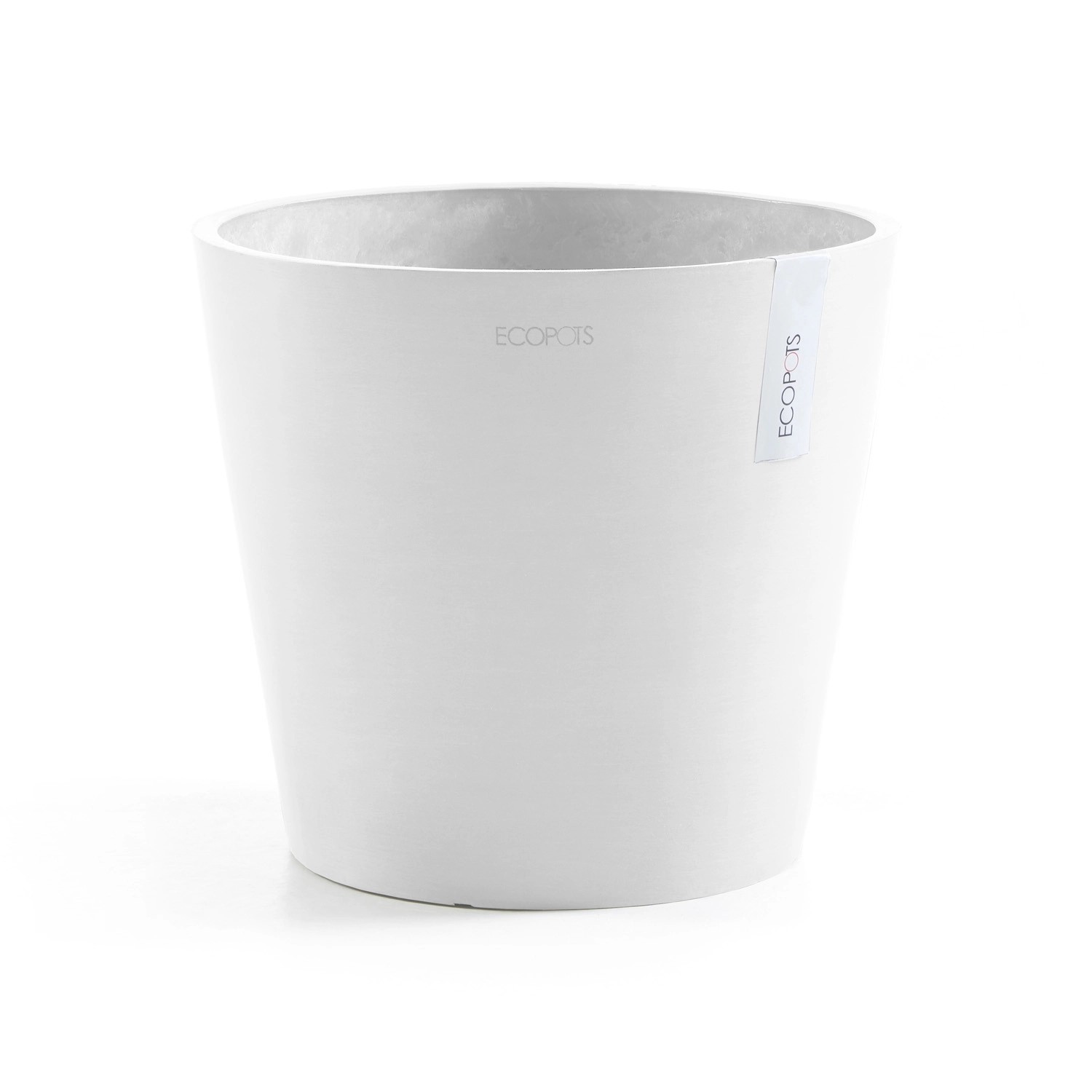 Ecopots Pflanztopf Amsterdam Weiss Ø 30 cm / Höhe 26,3 cm von Ecopots