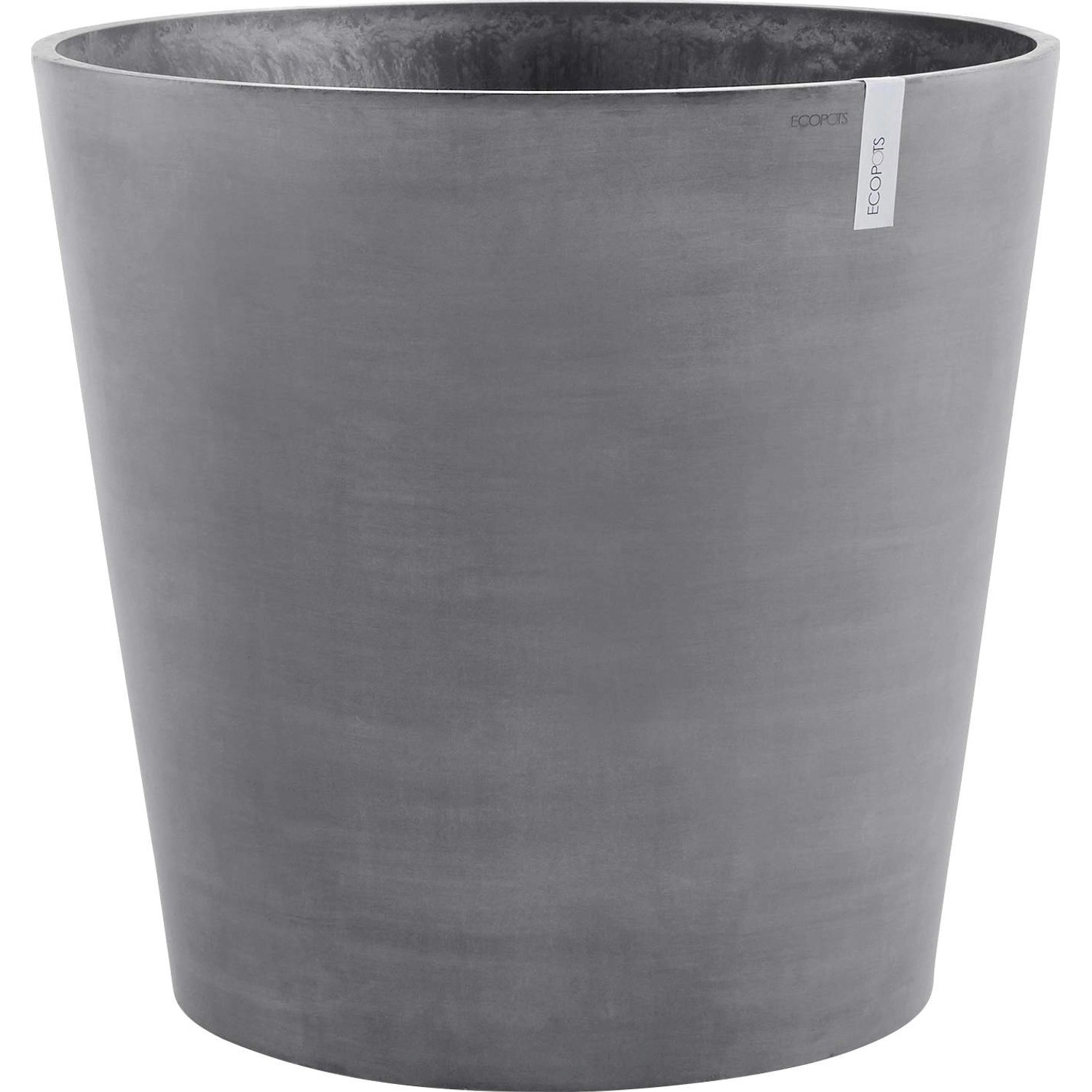 Ecopots Pflanztopf Amsterdam mit Rollen Ø 60 cm Grau von Ecopots