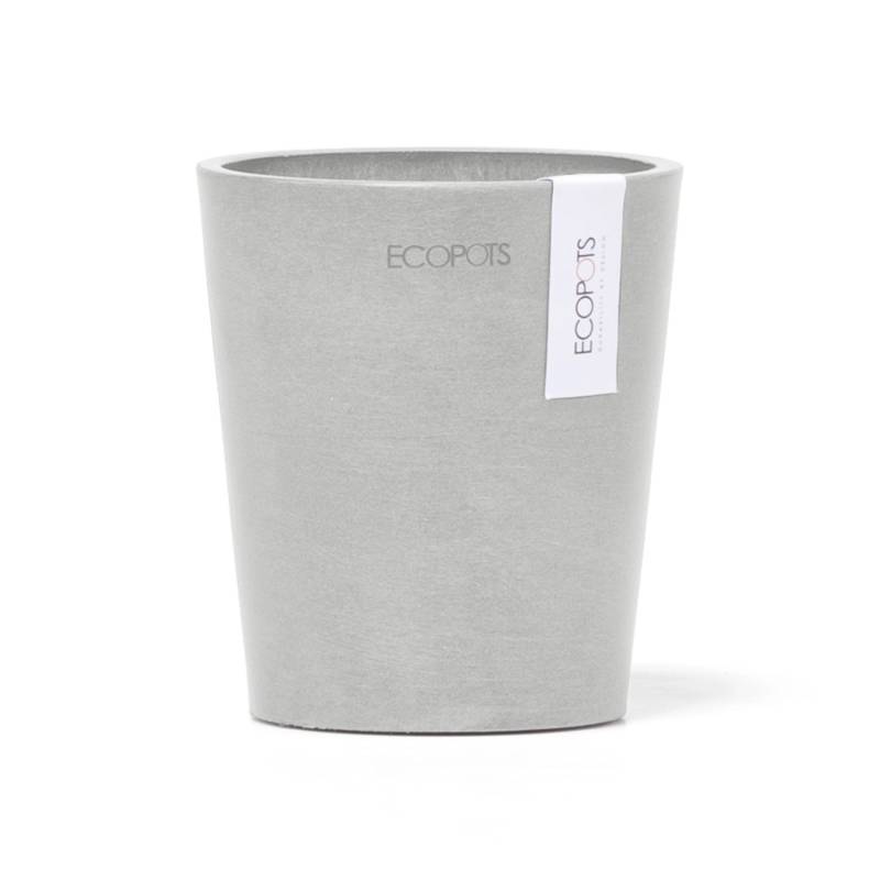 Ecopots Pflanztopf Morinda Weißgrau 11 cm x 12,4 cm von Ecopots