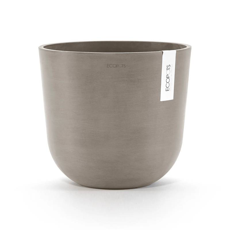 Ecopots Pflanztopf Oslo Braungrau 25 cm x 21,8 cm von Ecopots