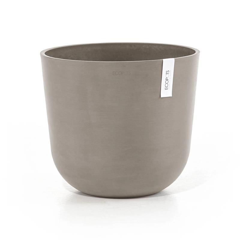 Ecopots Pflanztopf Oslo Braungrau Ø 35 cm / Höhe 30,5 cm von Ecopots