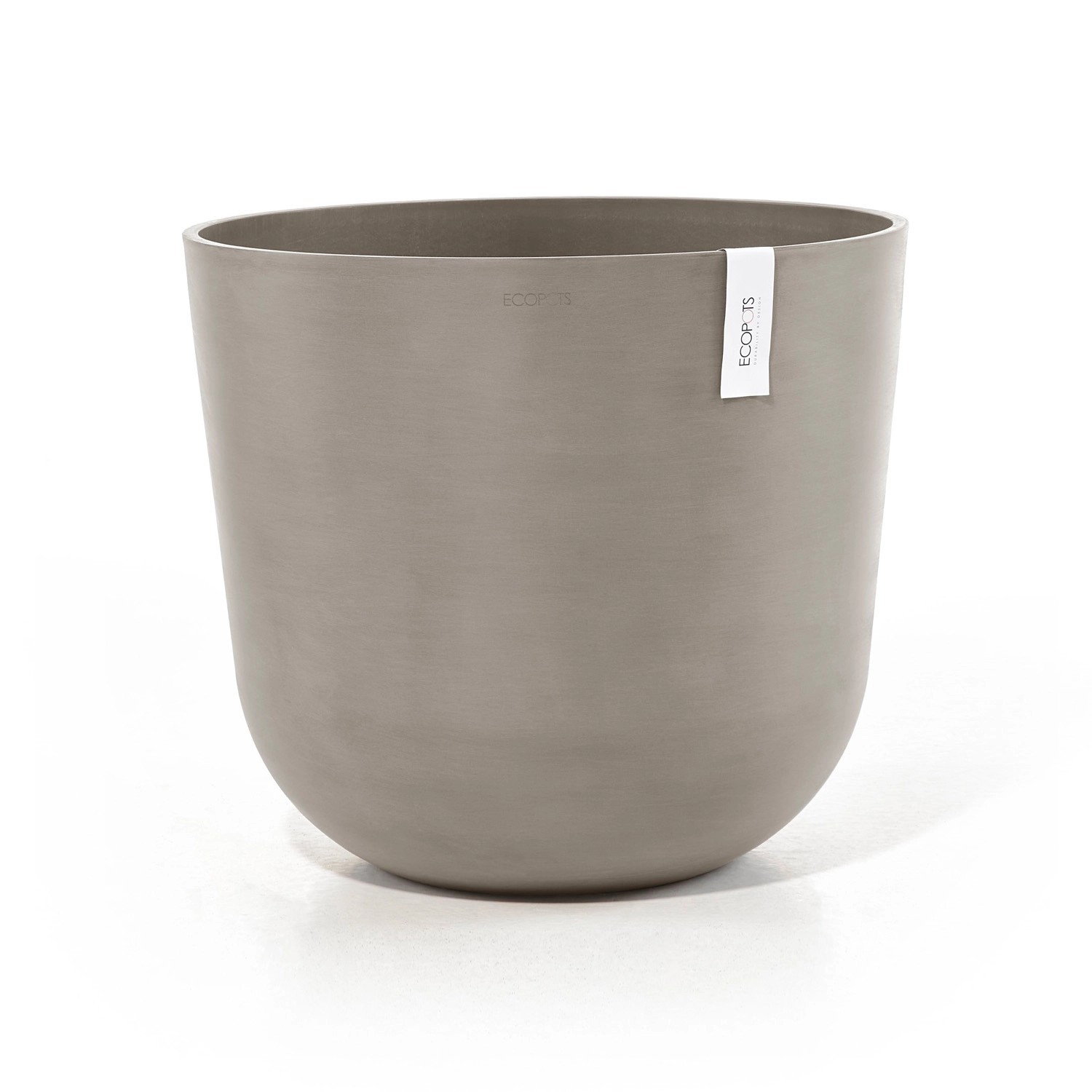 Ecopots Pflanztopf Oslo Braungrau 55 cm x 47,9 cm von Ecopots