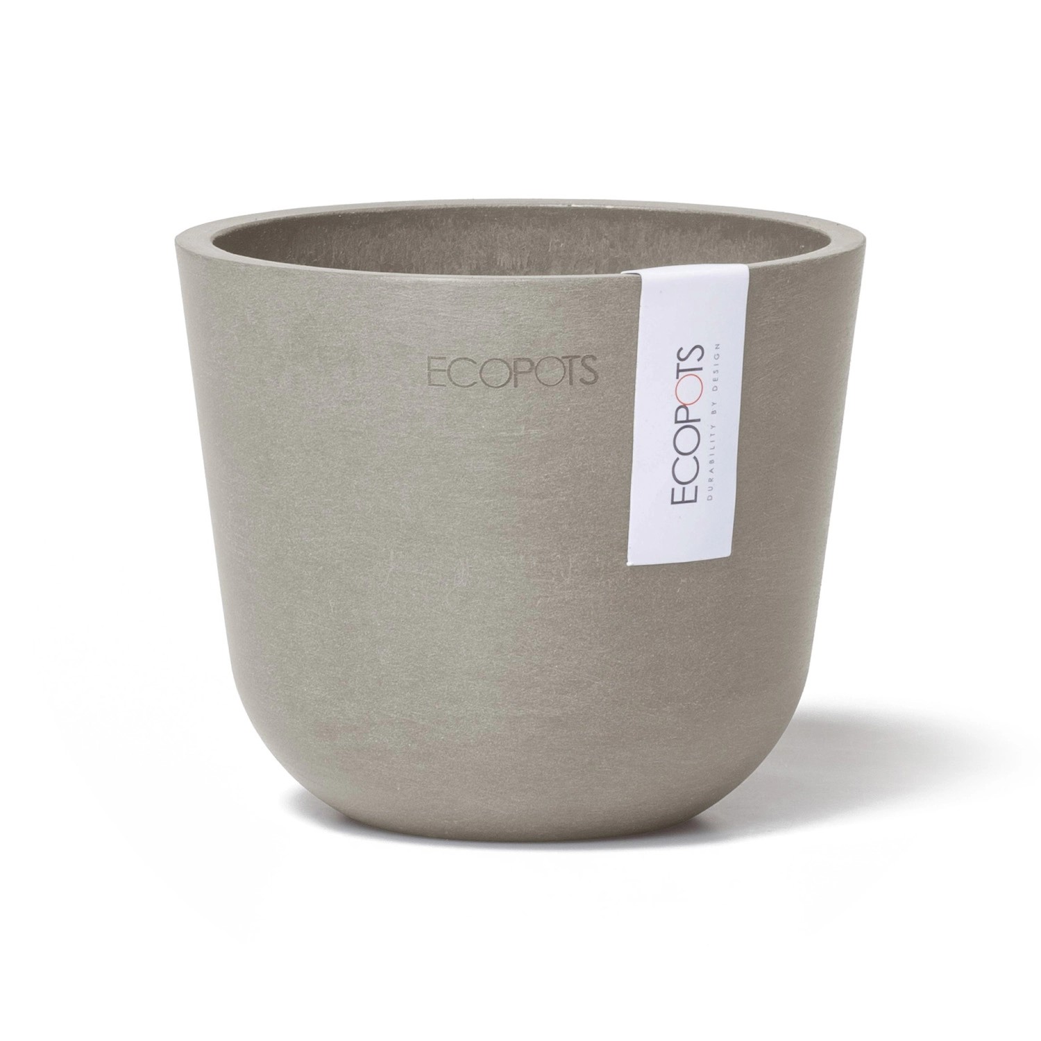 Ecopots Pflanztopf Oslo Mini Braungrau 11,5 cm x 10 cm von Ecopots