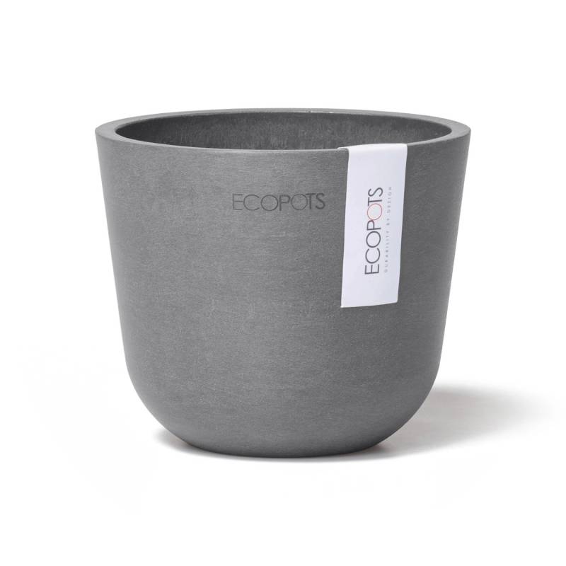 Ecopots Pflanztopf Oslo Mini Grau 11,5 cm x 10 cm von Ecopots