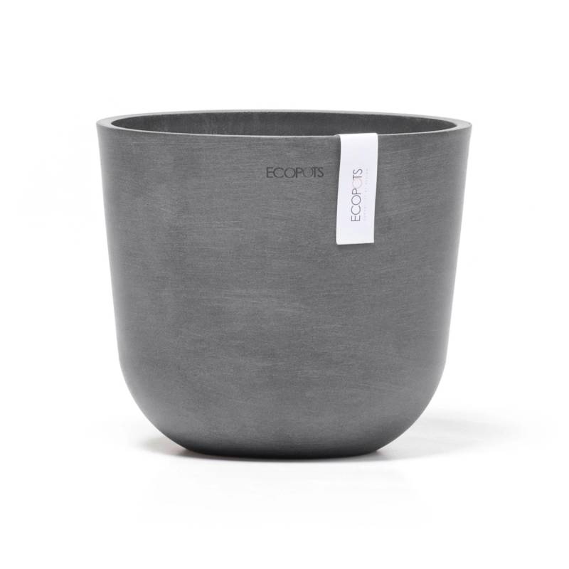 Ecopots Pflanztopf Oslo Mini Grau 19 cm x 16,5 cm von Ecopots