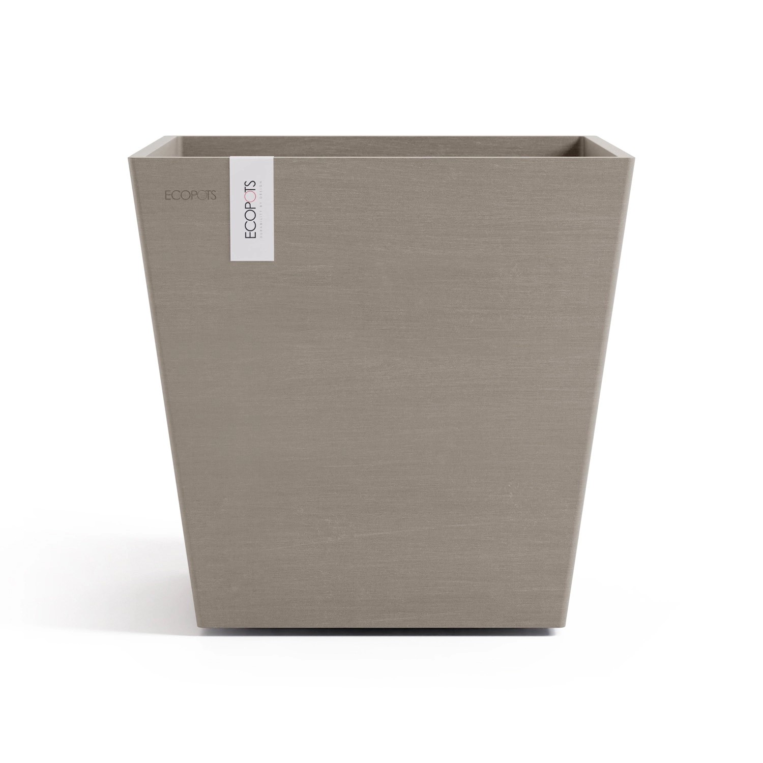 Ecopots Pflanztopf Rotterdam Braungrau 35,2 cm x 34 cm von Ecopots