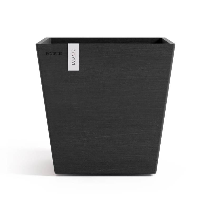 Ecopots Pflanztopf Rotterdam Dunkelgrau 25,2 cm x 24,5 cm von Ecopots