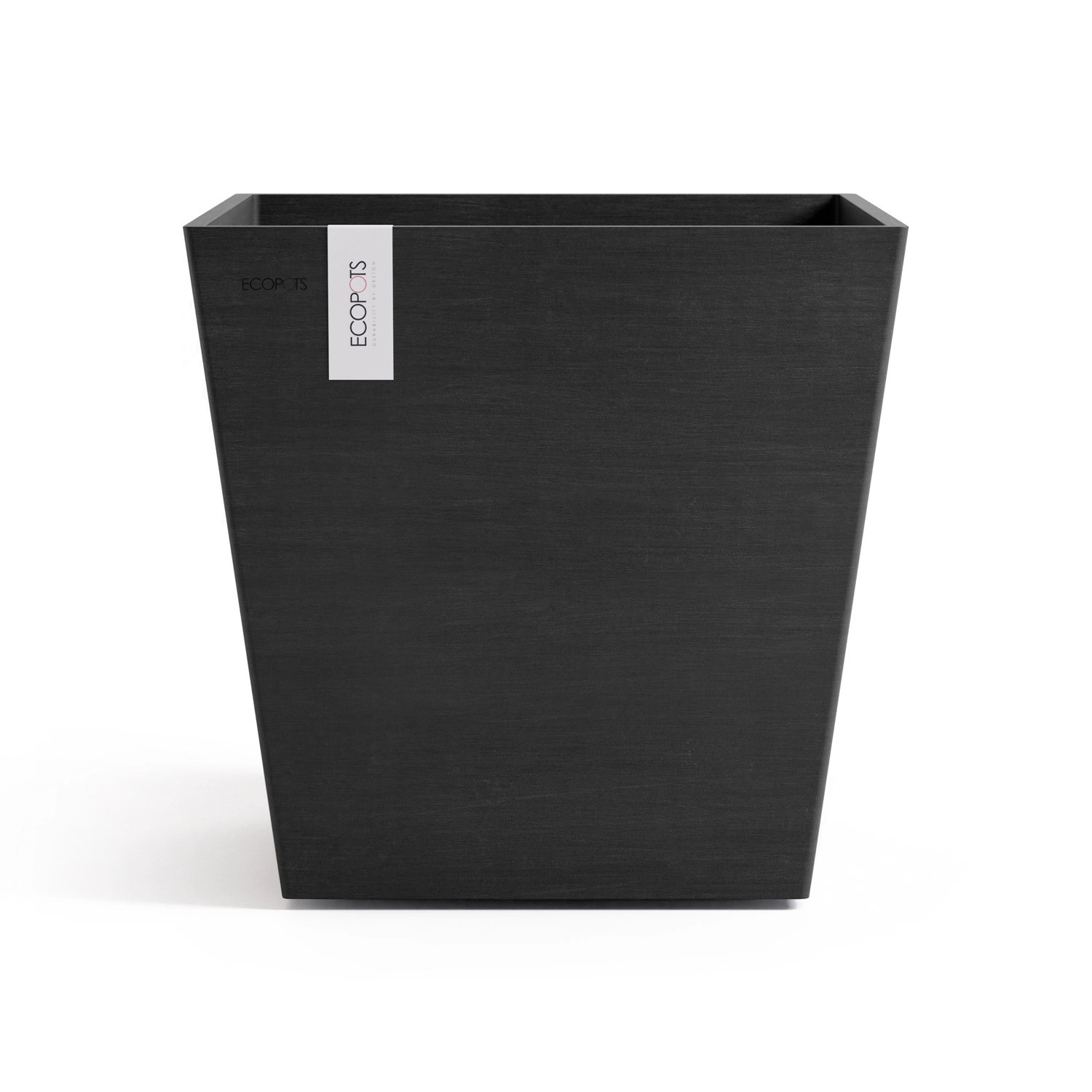 Ecopots Pflanztopf Rotterdam Dunkelgrau 45,4 cm x 44 cm von Ecopots