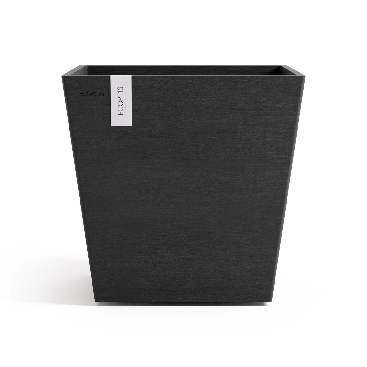 Ecopots Pflanztopf Rotterdam Dunkelgrau35,2 cm x 34 cm von Ecopots