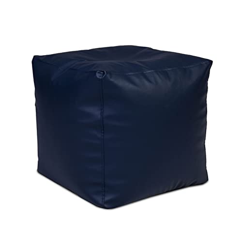 Ecopuf Cube | Pouf Sitzhocker 50x50x50cm Gefüllt mit Polystyrol (PS) Füllung | Sitzsack Hocker Bodenkissen for Indoor Use | Fußhocker in Stylish Design von Ecopuf