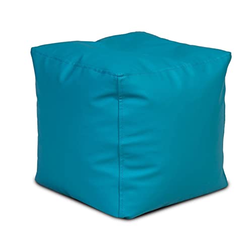 Ecopuf Cube | Pouf Sitzhocker 37x37x37cm Gefüllt mit Polystyrol (PS) Füllung | Sitzsack Hocker Bodenkissen for Indoor Use | Fußhocker in Stylish Design von Ecopuf