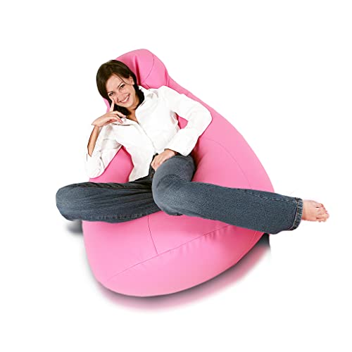 Ecopuf Active | Sitzsack Sessel Riesensessel mit gepolstertem Stuhl Gaming | Sitzsäcke Entspannung aus Stoff Kunstleder | Sitzsack XXL Maße: 90 x 130 cm von Ecopuf
