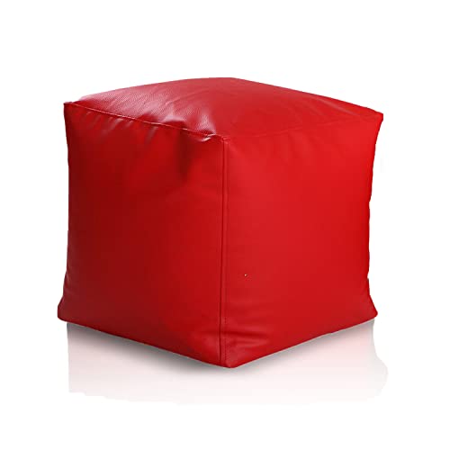 Ecopuf Cube | Pouf Sitzhocker 37x37x37cm Gefüllt mit Polystyrol (PS) Füllung | Sitzsack Hocker Bodenkissen for Indoor Use | Fußhocker in Stylish Design von Ecopuf