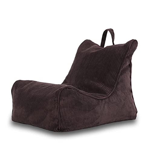 Ecopuf Flavio - Sitzsack Wohnzimmer - Sitzpouf Samt - Weicher Sack Pouf mit Tasche und Griff, gepolstert - Entspannungssessel - Strickhocker - Wohnungseinrichtung - Vinaccia Sz29 Ecopuf Flavio - Sitzsack Wohnzimmer - Sitzpouf Samt - Weicher Sack Pouf mit Tasche und Griff, gepolstert - Entspannungssessel - Strickhocker - Wohnungseinrichtung - Vinaccia Sz29 von Ecopuf