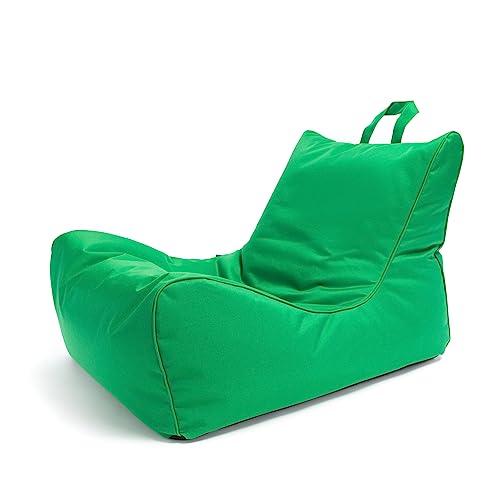 Ecopuf Flavio | Sitzsack Sessel Mit Füllung Chaiselongue | Indoor und Outdoor Beanbag aus Polyester | Sitzsäcke für relaxtes Sitzen & Liegen | Sitzsack Sessel mit Tasche und Griff | 80x50x60 cm von Ecopuf