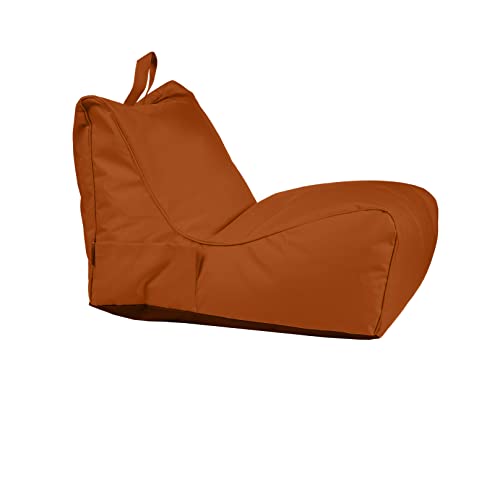 Ecopuf Flavio | Sitzsack Sessel Mit Füllung Chaiselongue | Indoor und Outdoor Beanbag aus Polyester | Sitzsäcke für relaxtes Sitzen & Liegen | Sitzsack Sessel mit Tasche und Griff | 80x50x60 cm von Ecopuf