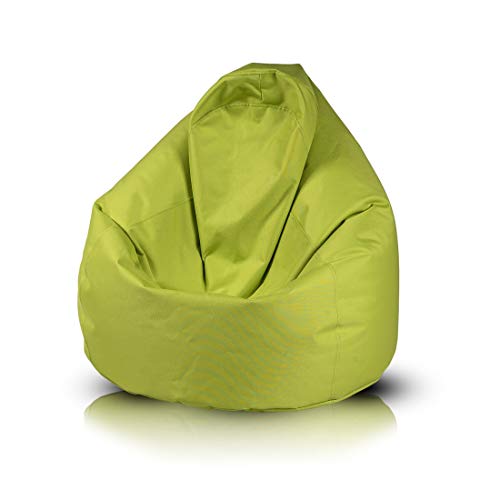 Ecopuf Fuzzy | Sitzsack für drinnen und draußen 80x110 cm | Sitzsack Sessel Kinder & Erwachsene | Sitzkissen oder als Gaming | Sitzsäcke geliefert mit Füllung von Ecopuf