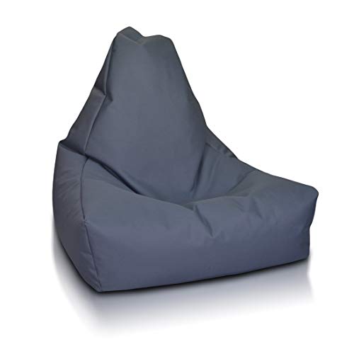 Ecopuf Keiko M Sitzsack - Outdoor und Indoor Bean-Bag aus Polyester mit Anti-Verlust Reißverschluss - 100x85 cm von Ecopuf