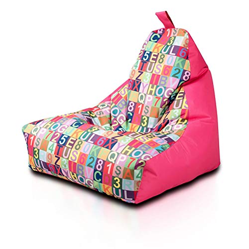 Ecopuf Keiko S Modern Sitzsack - Outdoor und Indoor Bean-Bag aus Polyester mit Tragegriff von Ecopuf