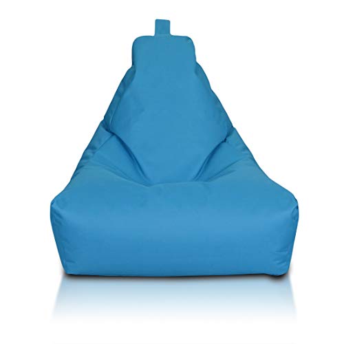 Ecopuf Keiko S Sitzsack - Outdoor und Indoor Bean-Bag aus Polyester mit Anti-Verlust Reißverschluss - 75x70 cm von Ecopuf