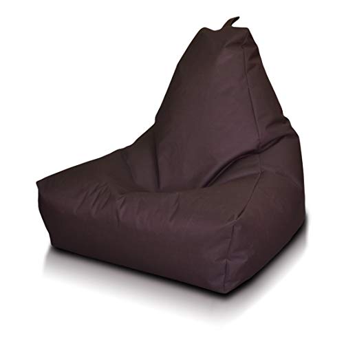 Ecopuf Keiko S Sitzsack - Outdoor und Indoor Bean-Bag aus Polyester mit Anti-Verlust Reißverschluss - 75x70 cm von Ecopuf