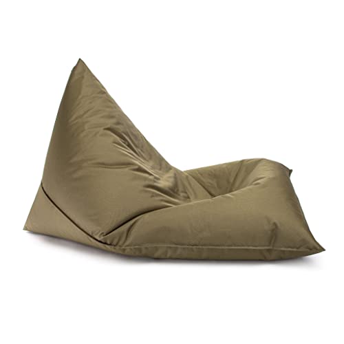Ecopuf Lazy M Dreieckiger Sitzsack - vielseitiger Bean Bag mit EPS-Perlenfüllung aus robustem Polyester für drinnen und draußen – Höhe 100 cm, Länge 150 Ecopuf Lazy M Dreieckiger Sitzsack - vielseitiger Bean Bag mit EPS-Perlenfüllung aus robustem Polyester für drinnen und draußen – Höhe 100 cm, Länge 150 von Ecopuf