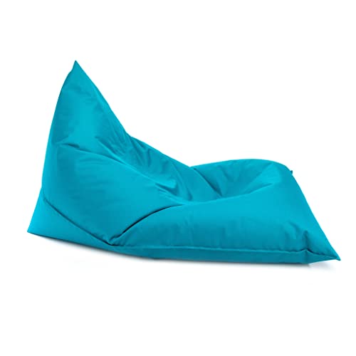 Ecopuf Lazy Sitzsack M Sitzsack aus Polyester, reißfest, wasserdicht, für Innen- und Außenbereich, 150 x 100 cm, gefüllt mit Polystyrol von Ecopuf