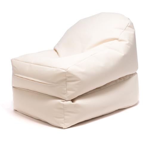 Ecopuf - Puff Sessel, Solaya Outdoor für den Außenbereich - Kann in eine Chaiselounge umgewandelt Werden - Breite 60 cm - Länge (zusammengeklappt) 90 cm, (ausgeklappt) 175 cm - M20 - Terrassenstuhl von Ecopuf