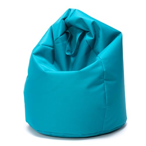 Ecopuf - Sako Pouf Sessel Outdoor - Sitzsack Kinderzimmer - Robuster Stoffsack - Entspannungssessel - Wohnungseinrichtung - Sessel Größe S - 80x50 cm von Ecopuf