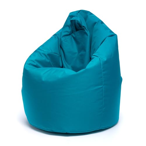 Ecopuf - Sako Pouf Sessel Outdoor - Sitzsack Kinderzimmer - Robuster Stoffsack - Entspannungssessel - Wohnungseinrichtung - Sessel Größe XL - 85x135cm, Hellblau Nc7 Ecopuf - Sako Pouf Sessel Outdoor - Sitzsack Kinderzimmer - Robuster Stoffsack - Entspannungssessel - Wohnungseinrichtung - Sessel Größe XL - 85x135cm, Hellblau Nc7 von Ecopuf