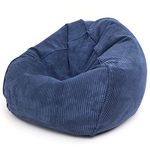 Ecopuf Sakwa | Sitzsack Cord Flauschig komplett mit Fußstütze | Sitzsack Sessel mit Polystyrol Füllung | Sitzsack Sofa für Entspannen, Gaming, Lesen | Sitzsäcke für Erwachsene und Kinder von Ecopuf