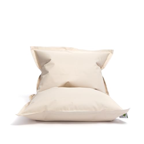 Ecopuf - Sitzkissen Sako für Kinder im Freien - Bodenkissen - Sitzsack für Kinderzimmer - Bodenmatratze aus wasserdichtem Stoff - Kissen S - 140 x 100 cm, Creme Nc18 Ecopuf - Sitzkissen Sako für Kinder im Freien - Bodenkissen - Sitzsack für Kinderzimmer - Bodenmatratze aus wasserdichtem Stoff - Kissen S - 140 x 100 cm, Creme Nc18 von Ecopuf