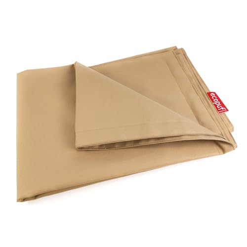 Ecopuf - Sitzsack Bezug ohne Füllung - Hülle Wetterfest - 135 x 170 cm - Polyester Sitzsackbezug zum Befüllen - für Outdoor Sitzpouf - für Garten, Balkon, Terrasse - Größe M - Beige von Ecopuf