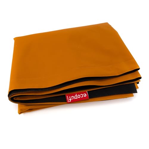 Ecopuf - Sitzsack Bezug ohne Füllung - Hülle Wetterfest für Outdoor Sitzack - 100 x 140 cm - Sitzsackbezug zum Befüllen - für Garten, Balkon, Terrasse - Größe S - Orange von Ecopuf