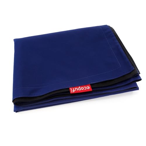 Ecopuf - Sitzsack Bezug ohne Füllung - Hülle Wetterfest für Outdoor Sitzack - 135 x 170 cm - Sitzsackbezug zum Befüllen - für Garten, Balkon, Terrasse - Größe M - Dunkelblau von Ecopuf