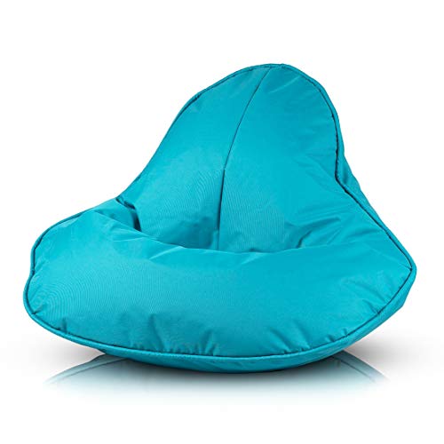 Ecopuf Sitzsack Frog - Outdoor und Indoor Bean-Bag aus Polyester mit Anti-Verlust Reißverschluss von Ecopuf