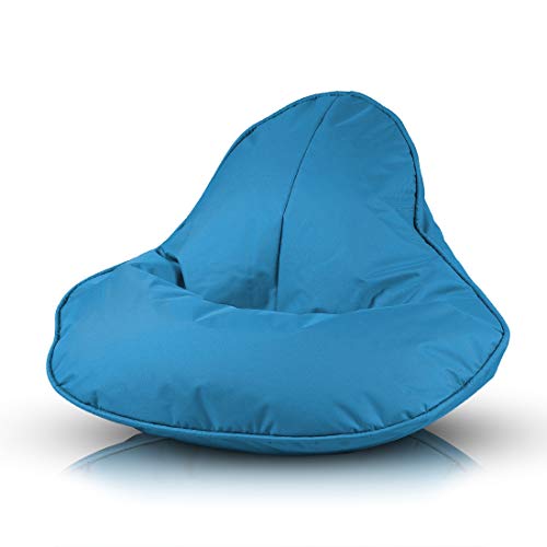 Ecopuf Frog - Sitzsack Kinder, Sessel Hocker Bean Bag, Liegestuhl für Innen und Außen, Puf Sitz Erwachsene aus Polyester, mit Fleckenschutz, Witterungsbeständig, 120x80cm - Azurblau Nc6 Ecopuf Frog - Sitzsack Kinder, Sessel Hocker Bean Bag, Liegestuhl für Innen und Außen, Puf Sitz Erwachsene aus Polyester, mit Fleckenschutz, Witterungsbeständig, 120x80cm - Azurblau Nc6 von Ecopuf