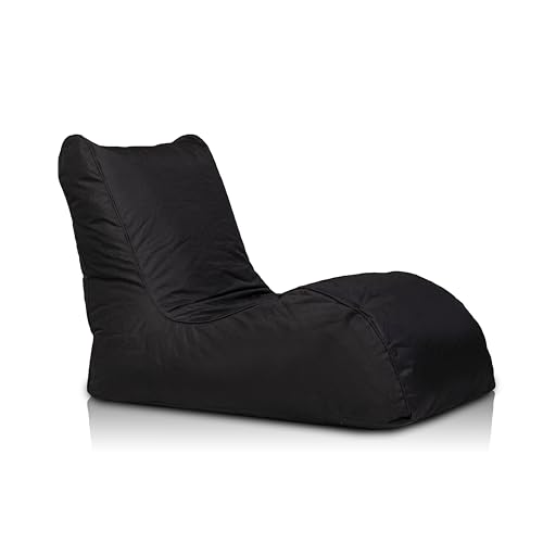 Ecopuf - Sitzsack Naomi, Pouf Sessel aus Polyester - Bequeme Sitzfläche im Meridianstil - Stoffsack mit Styroporkugeln - Entspannungssessel für Wohnzimmer - Farbe Schwarz NC14 Ecopuf - Sitzsack Naomi, Pouf Sessel aus Polyester - Bequeme Sitzfläche im Meridianstil - Stoffsack mit Styroporkugeln - Entspannungssessel für Wohnzimmer - Farbe Schwarz NC14 von Ecopuf