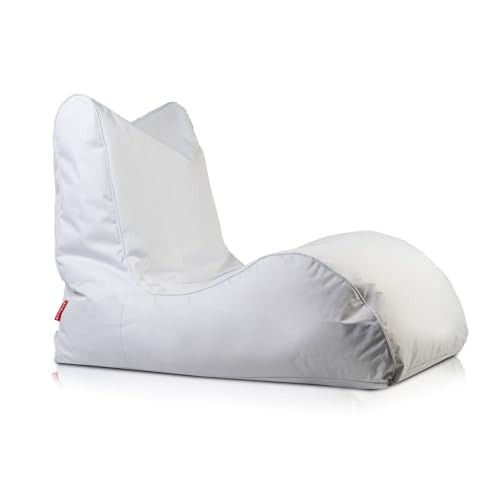 Ecopuf - Sitzsack Naomi, Pouf Sessel aus Polyester - Bequeme Sitzfläche im Meridianstil - Stoffsack mit Styroporkugeln - Entspannungssessel für Wohnzimmer - Farbe Weiß NC3 Ecopuf - Sitzsack Naomi, Pouf Sessel aus Polyester - Bequeme Sitzfläche im Meridianstil - Stoffsack mit Styroporkugeln - Entspannungssessel für Wohnzimmer - Farbe Weiß NC3 von Ecopuf